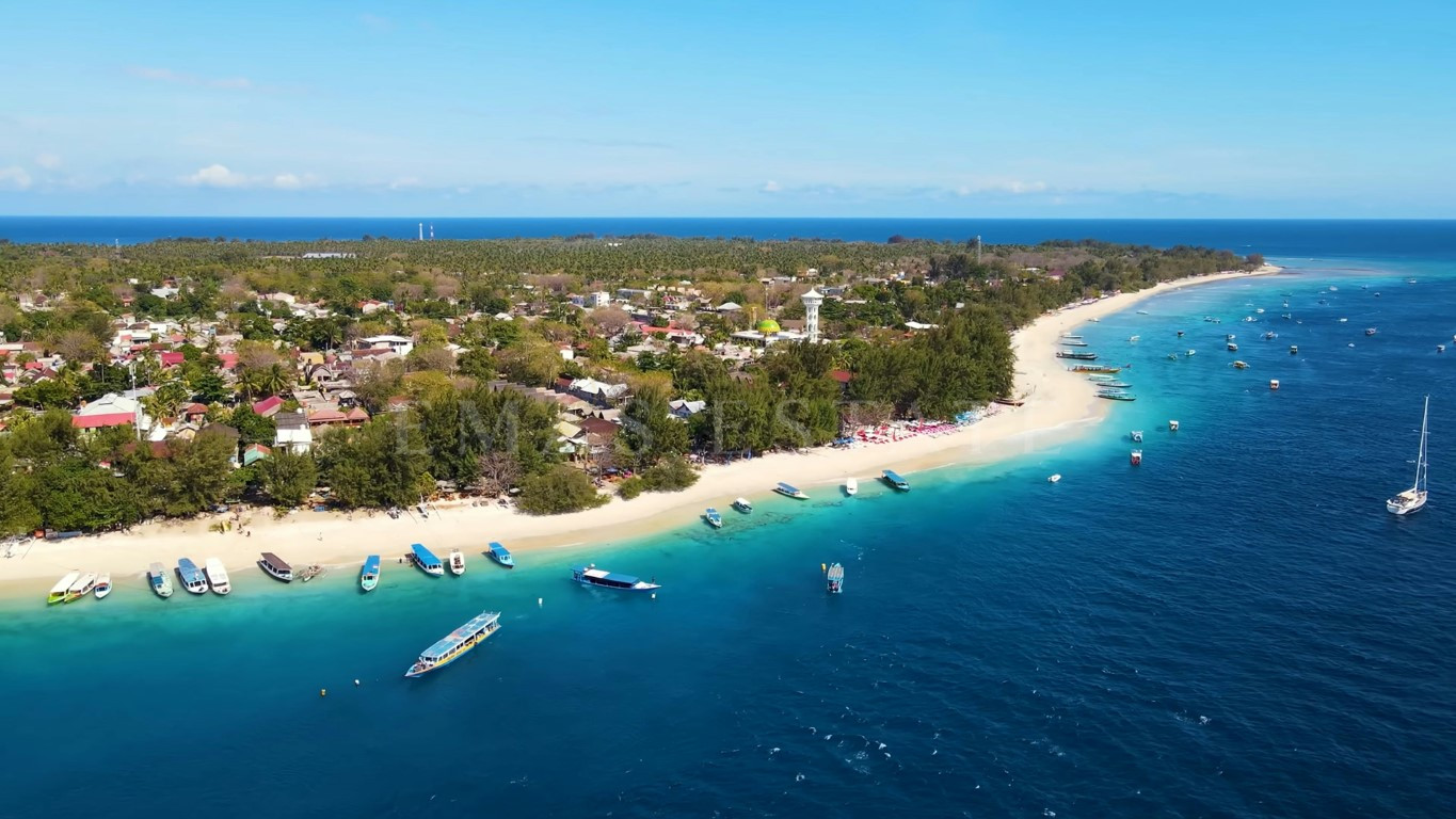 Nusa Penida Island on Top View